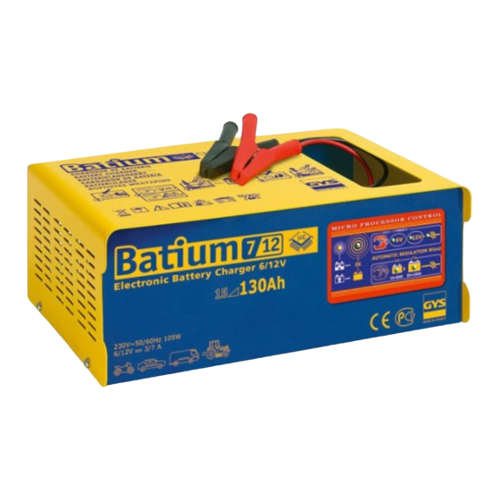 Gys BATIUM 7/24 Handbücher