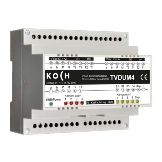 Koch TVDUM2 Produktinformation