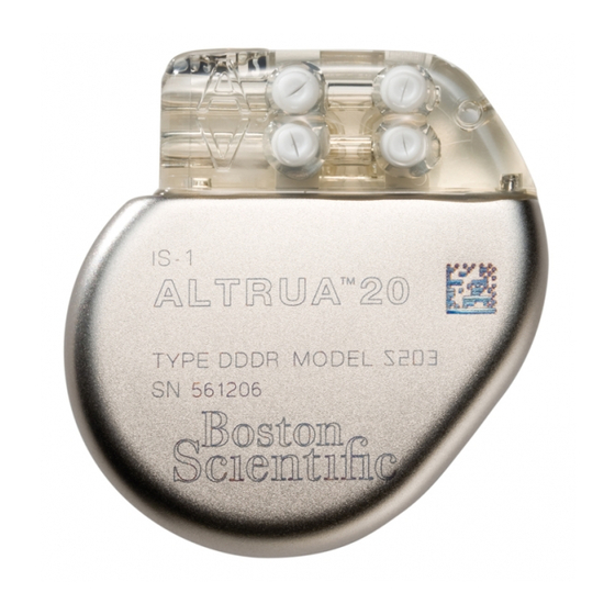 Boston Scientific Altrua 20 Handbuch