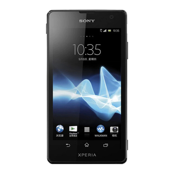Sony Xperia TX LT29i Bedienungsanleitung