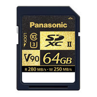Panasonic RP-SDZA128AK Bedienungsanleitung