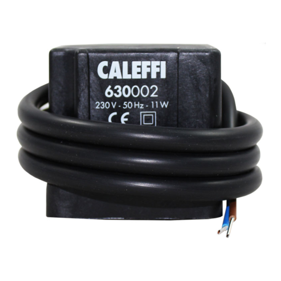 Caleffi 630 series Handbuch
