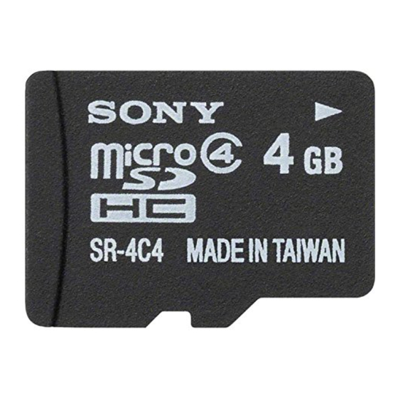 Sony SR-4A4 Bedienungsanleitung