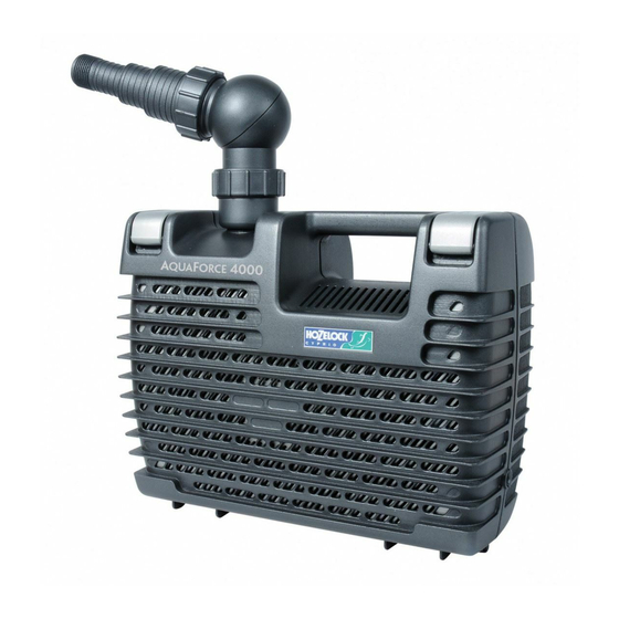 Hozelock Cyprio Aquaforce 1000 Installations- Und Bedienungsanleitung