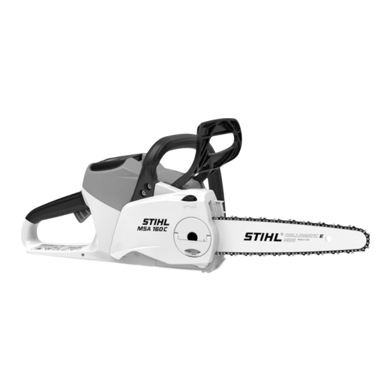 Stihl MSA 160 C Gebrauchsanleitung