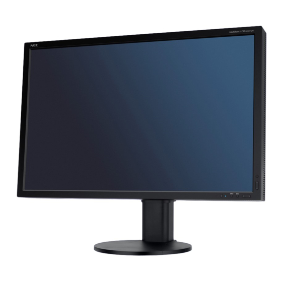 NEC MultiSync LCD3090WQXi Bedienungsanleitung