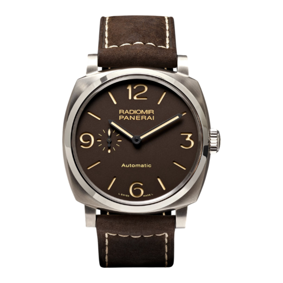 Panerai Radiomir 1940 3 Days Anleitung
