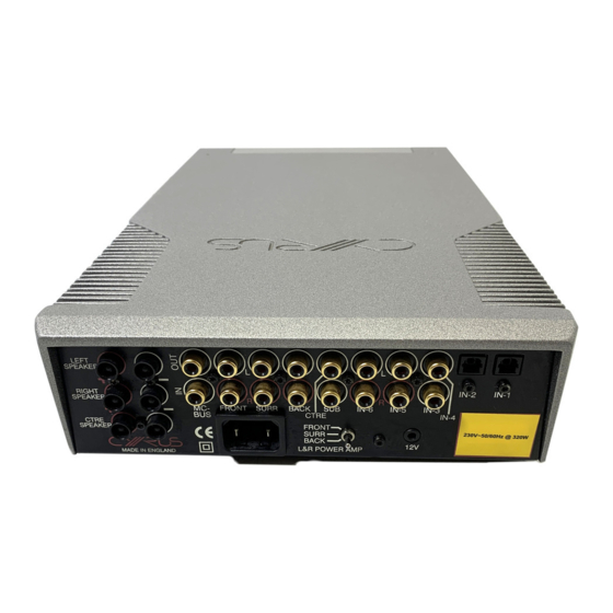 Cyrus AV Master 8.0 Gebrauchsanleitung