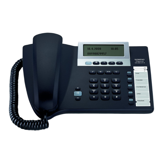 Gigaset DE380 IP R Bedienungsanleitung