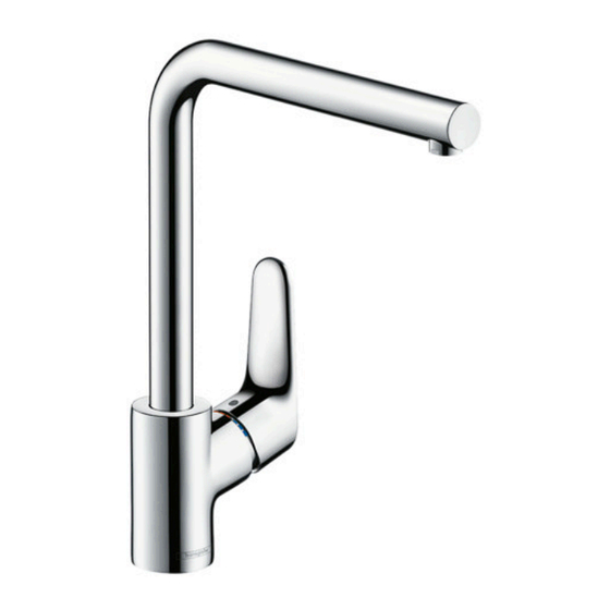 HANSGROHE Focus 31817-Serie Gebrauchsanleitung, Montageanleitung