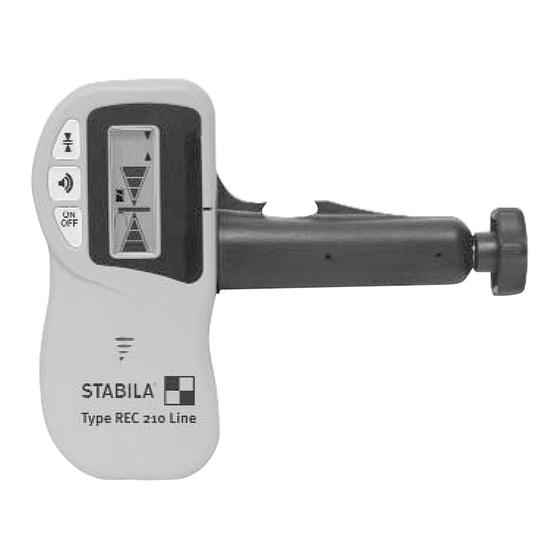 Stabila REC 210 Line Bedienungsanleitung