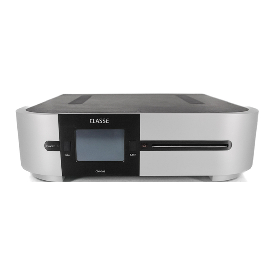 CLASSE CDP-202 Bedienungsanleitung