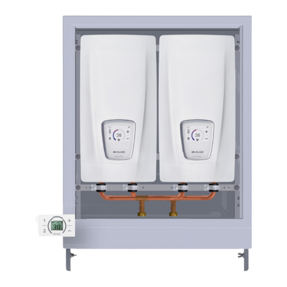 clage DSX Touch Beiblatt Zur Gebrauchs­ Und Montageanleitung