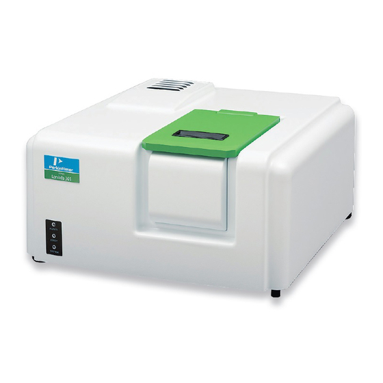 PerkinElmer LAMBDA 365 Benutzerhandbuch