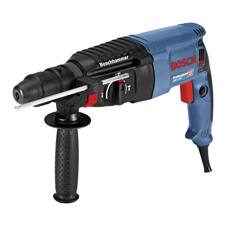 Bosch GBH 2-26 Professional Handbücher