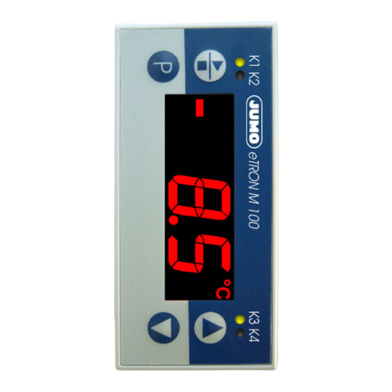JUMO eTRON M 100 Betriebsanleitung