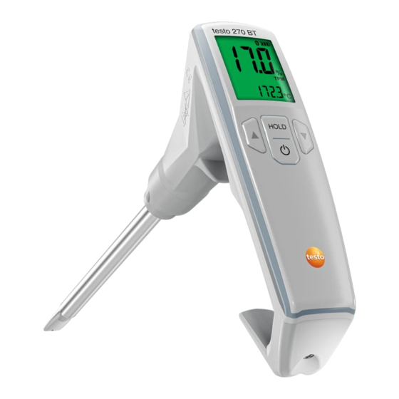 testo 270 BT Bedienungsanleitung