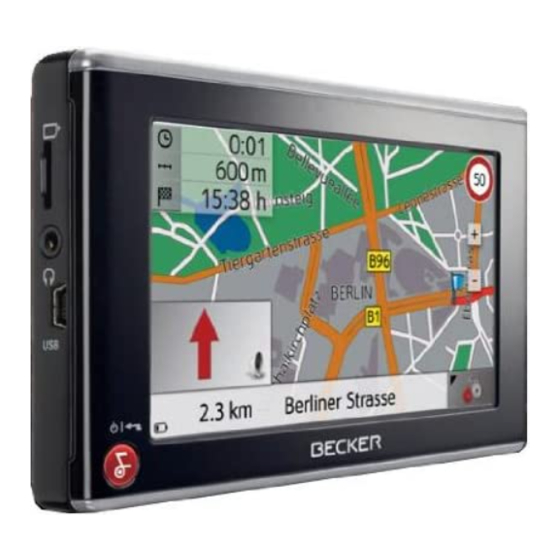 Becker Traffic Assist Z 098 Bedienungsanleitung