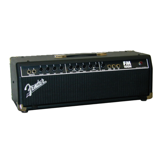 Fender FM 100H Bedienungsanleitung