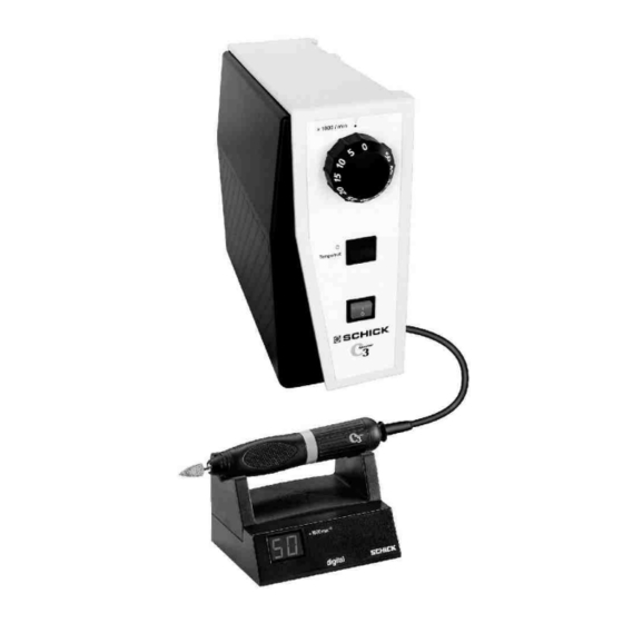 Schick C3 - Master Gebrauchsanweisung