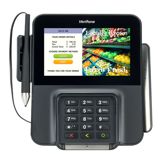 VeriFone M400 Kurz-Installations- Und Bedienungsanleitung
