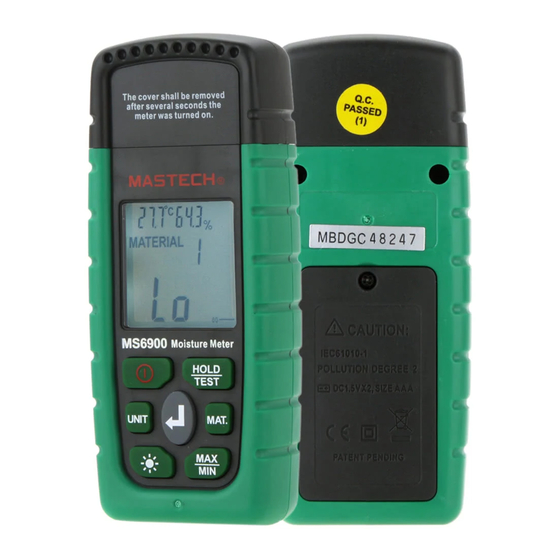 Mastech MS6900 Betriebsanleitung