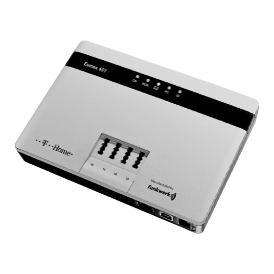 T-Home Eumex 401 Bedienungsanleitung