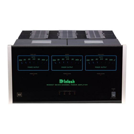 McIntosh MC8207 Bedienungsanleitung