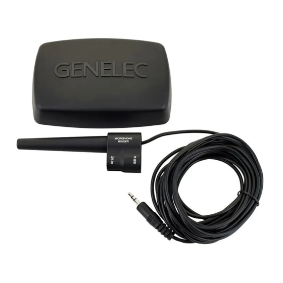Genelec GLM 2.0 Bedienungsanleitung