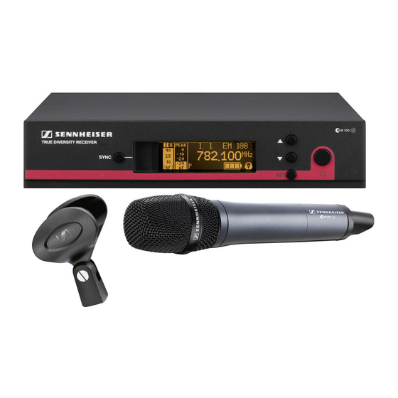 Sennheiser evolution wireless G3 Serie Zusatzinformation