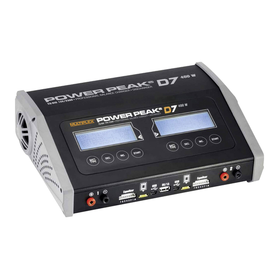 Multiplex Power Peak D7 EQ-BID Bedienungsanleitung