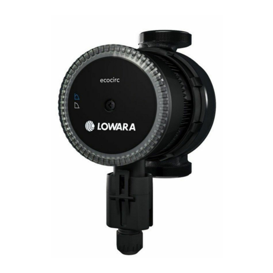 Lowara ecocirc BASIC-N Installations- Und Bedienungsanleitungen