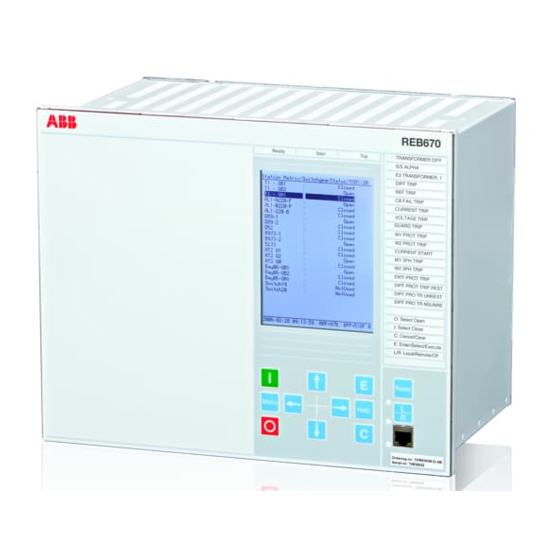 ABB REB670 Handbuch