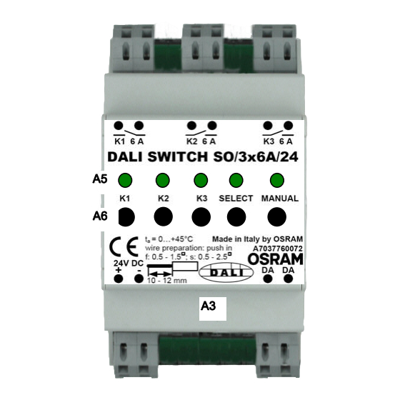 OSRAM DALI Switch SO Bedienungsanleitung