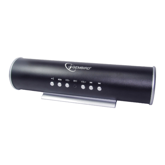 Gembird SPK-BT-01 Handbuch