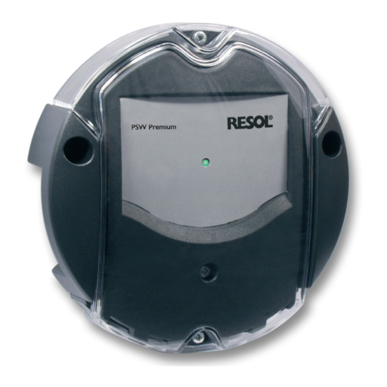 Resol PSW Premium Handbuch