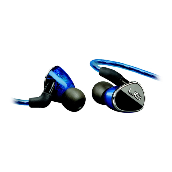 Logitech UE 900 Bedienungsanleitung