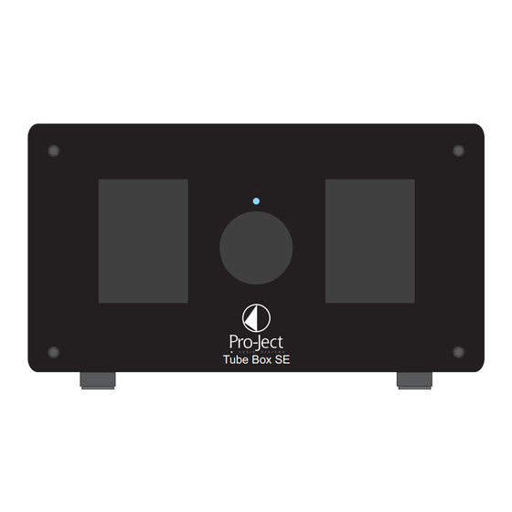Pro-Ject Tube Box SE Bedienungsanleitung