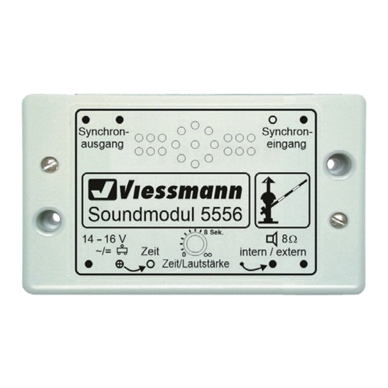 Viessmann 5556 Bedienungsanleitung
