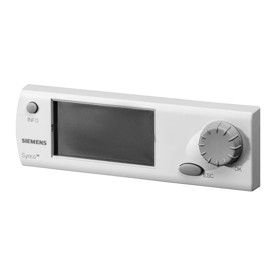 Siemens RMZ790 Bedienungsanleitung