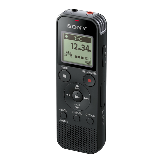 Sony ICD-PX470 Hilfe