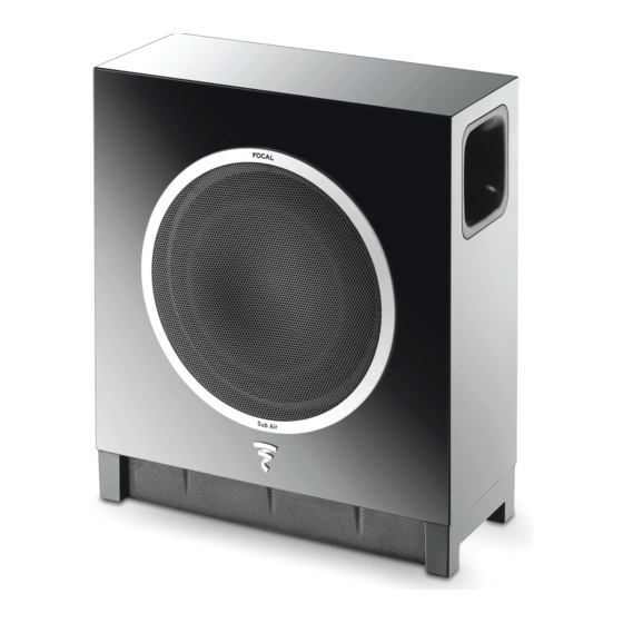 Focal SUB AIR Gebrauchsanleitung