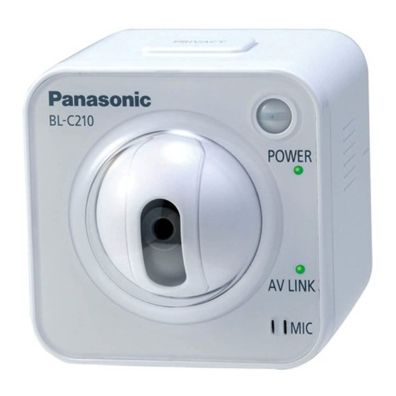 Panasonic BL-C210 Installationsanleitung