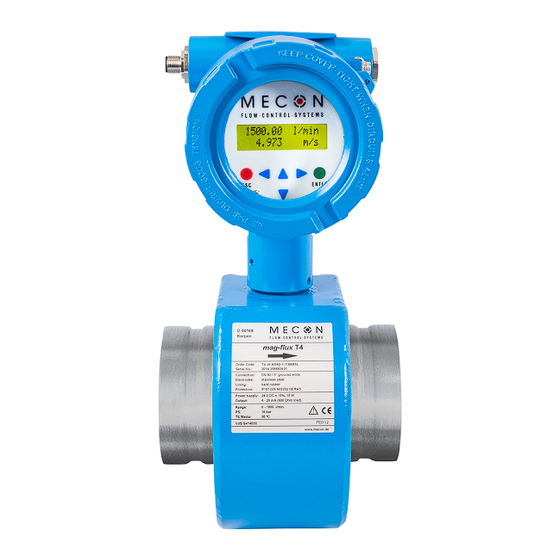 Mecon mag-flux T4 Betriebsanleitung