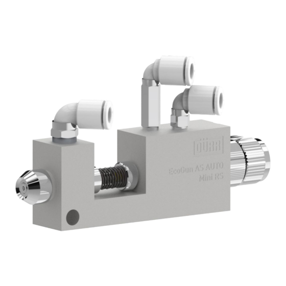 Durr EcoGun AS AUTO Mini RS Betriebsanleitung