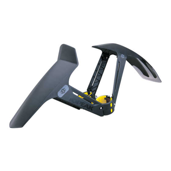 Topeak DeFender XC1 Bedienungsanleitung