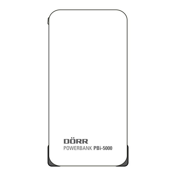 Dorr PBi-5000 Gebrauchsanweisung