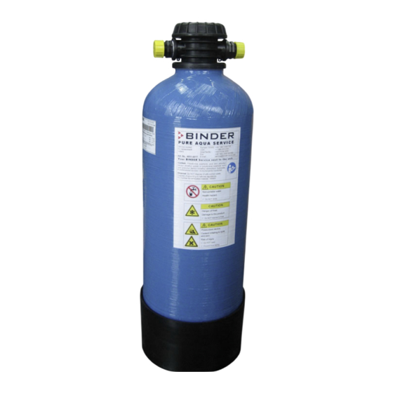 Binder PURE AQUA SERVICE Montageanleitung