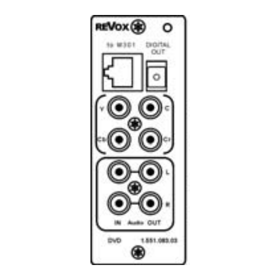 Revox M300 Bedienungsanleitung