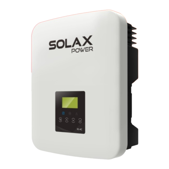 SolaX Power X1-AC Benutzerhandbuch